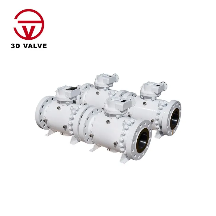 Metall-setet trunnionmontert kuleventil